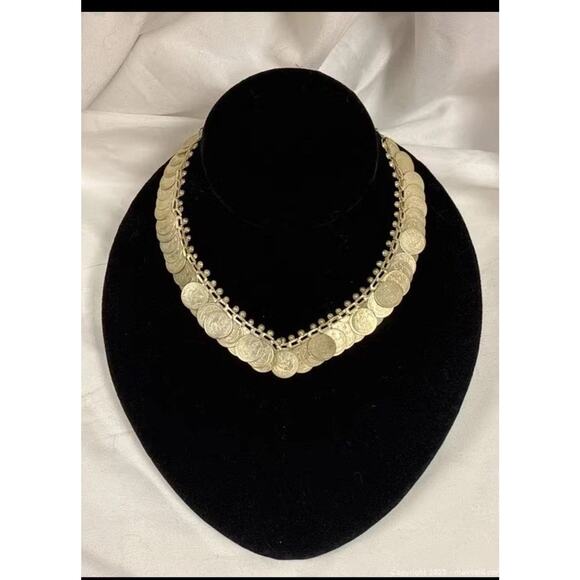 Vintage Silver Coin Necklace - Picture 2 of 13